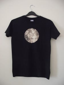 Image of T-shirt with custom design - full moon, cat, peace sign