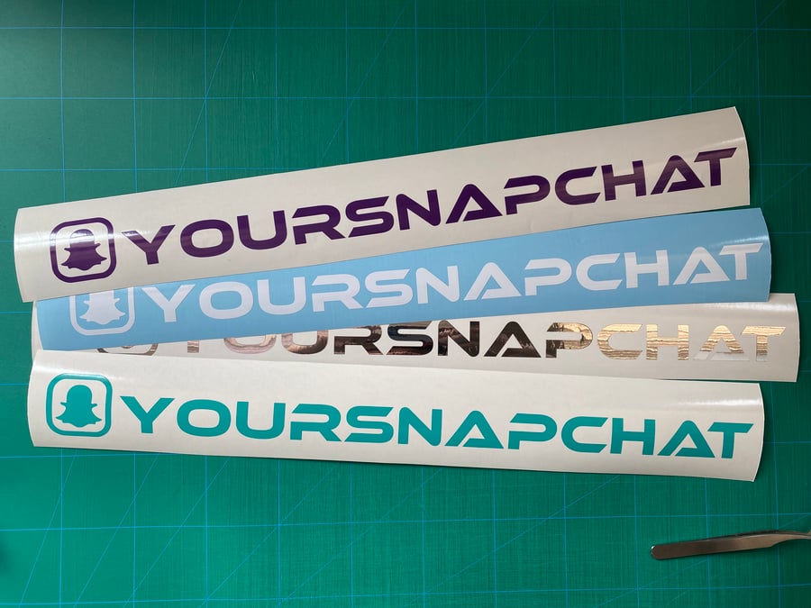 Image of 14" Custom Snapchat Decal 2