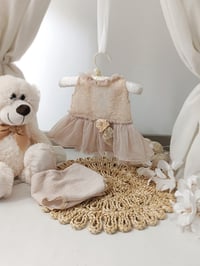 Image 1 of Newborn Girl Photo Prop Set – April (Pastel Beige)