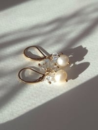 Image 1 of Boucles d'oreilles perles et cristal 