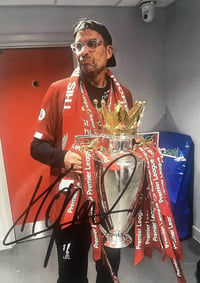 Signed Jurgen Klopp Liverpool 12x8 Picture A4