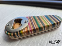 Image 3 of Striped Skateboard Magnetic Bottle Openers