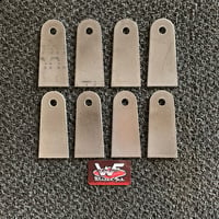 4.5" Flat Tabs - Set of 8