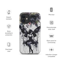 Image 9 of Gothic Inspired Dark Fairy and Flowers Tough Case for iPhone®