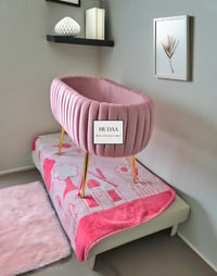 Image 1 of Baby Bassinet Crib Cot Slanted rode Legs