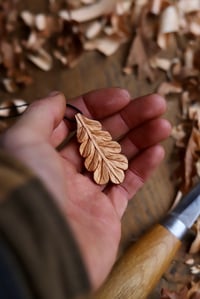 Image 5 of Oak Leaf- Pendant  Necklace 