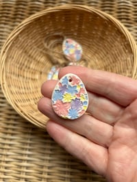 Image 8 of Handmade Ceramic Painted Flowers Easter Eggs