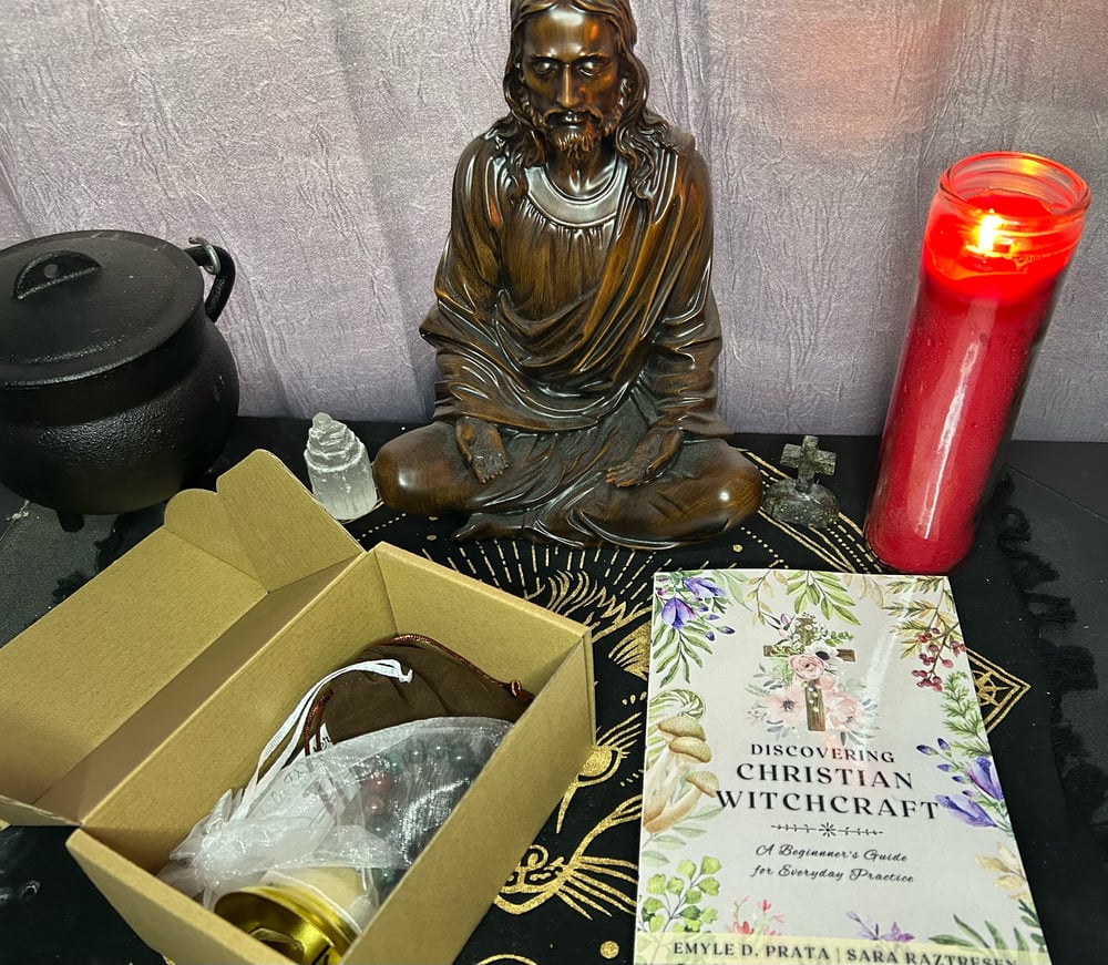 SpiritualiTEA x Sveta Lisica Christian Witch Kit and “Discovering Christian Witchcraft” Book