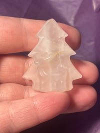 Christmas tree- rose quartz 