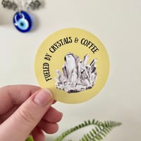 Crystals & Coffee Sticker