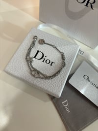 Image 1 of Silver cd bracelet