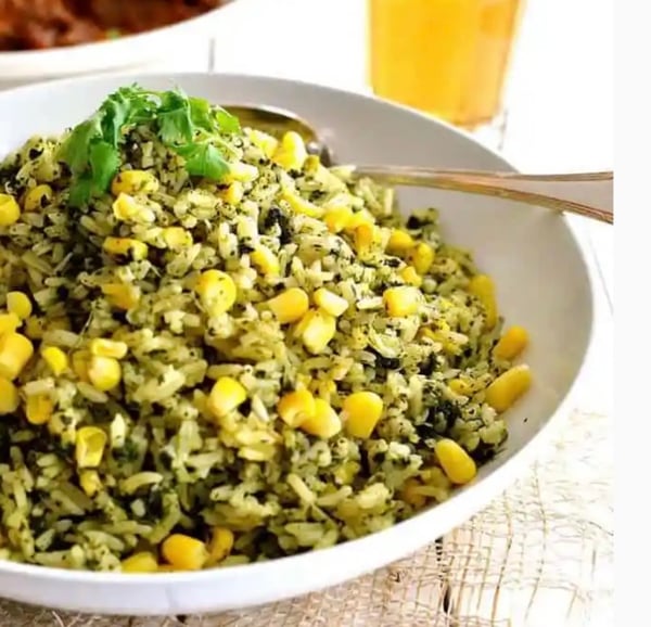 Image of Green Mexican Rice (Coriander/Cilantro Rice - Arroz Verde) *frozen