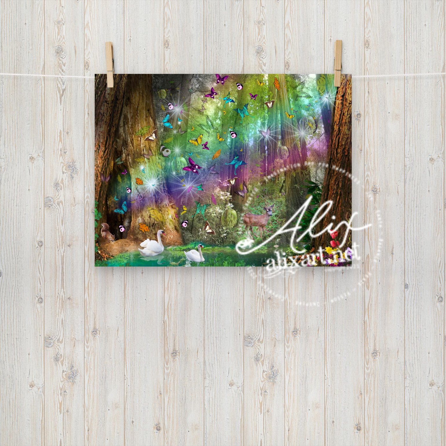 Image of Redwood Paradise Photographic Art Poster