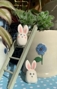 Image 3 of Ceramic Cute Pink Cheek Bunny