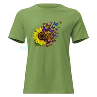 Image 7 of Women's Relaxed T-Shirt Petals and Painted Wings Tee