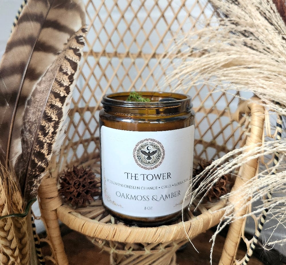 Image of THE TOWER Tarot Candle