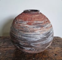 Image 2 of LRG Marbled Moon Vase with WILD CLAY