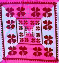 Image 4 of BANDANA CLOVER  PINK OR GREEN