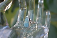 Pear Larimar Ring