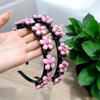 Image 4 of 2 pcs Girl’s Colorful Braided Flower Headband