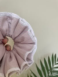 Image 3 of Red Micro Check Recycled Fabric Fruff