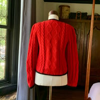 Image 10 of Polo Ralph Lauren Red Cardigan Sweater Small