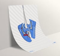 Image 2 of Sneaker Poster Air Force 1 x Off-White “MCA University Blue“ Print