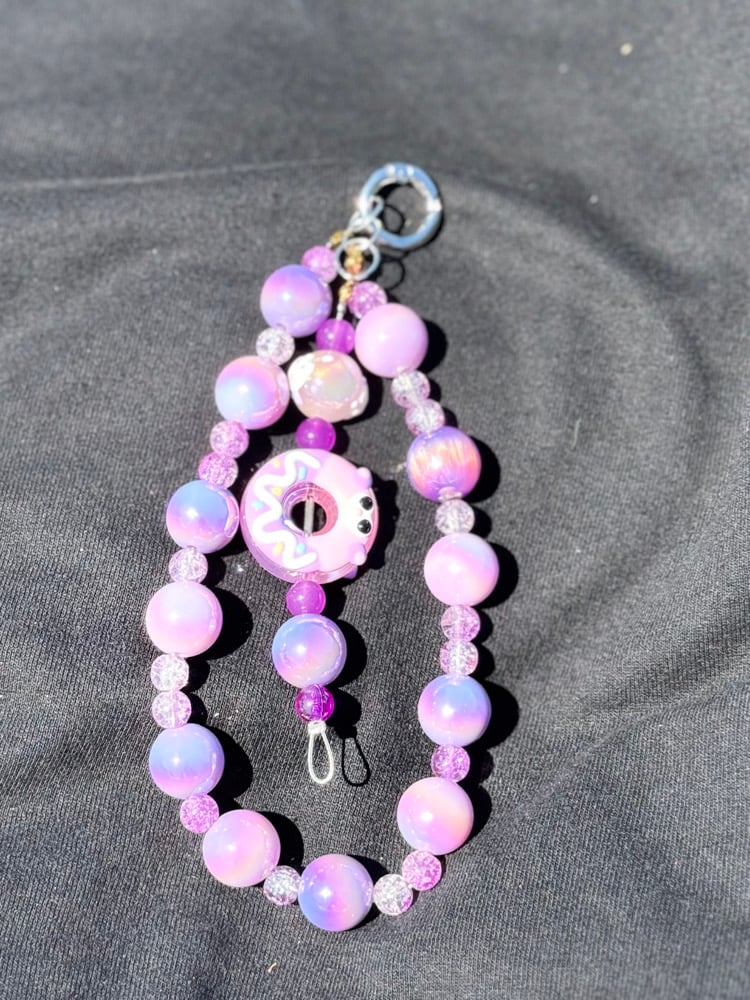 Image of Double Bag Charm - Purple 