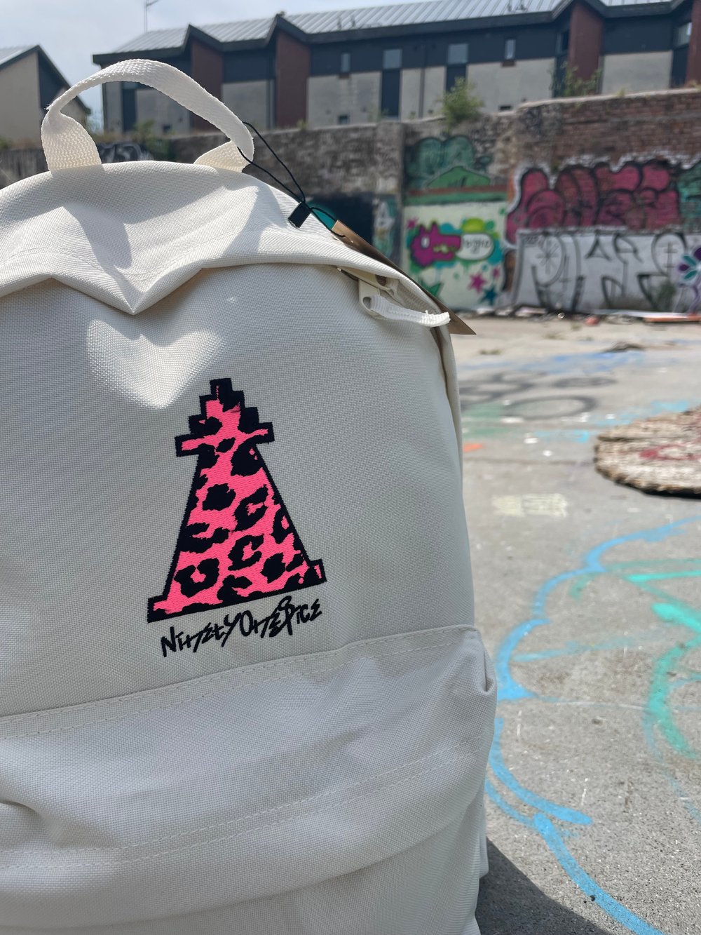 Image of Off White Leopard Backpack