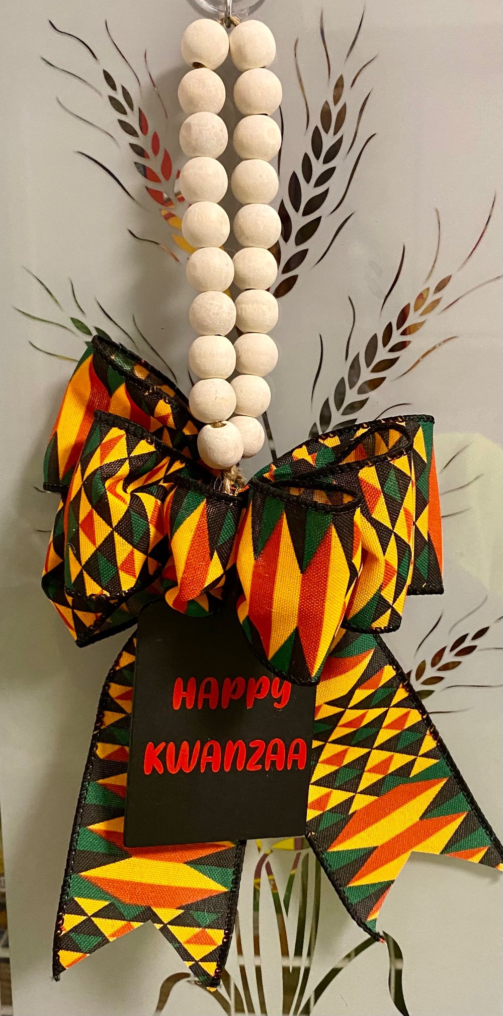 Happy Kwanzaa Doorknob Hanger