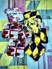 Image 5 of Brackish Wooder Cornhole Boards - MD Flag - Distressed Barn Wood - MT1615