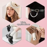 Image 7 of 1pc wallet extension chain bag accessory, 2pcs imitation short handle replacement strap for handbag 