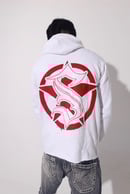 Image 5 of Red/ White Hoodie 