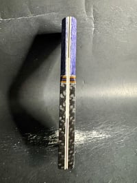 Image 4 of Giraffe Bone & Crosscut Carbon Fiber Segmented Knife Scales