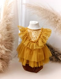 Image 2 of Photo prop | Sitter baby set | Iris set 9-12 months | honey yellow