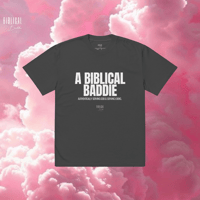 Image 3 of Biblical Baddie ™ Oversized Faded Tee