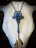 Titanium Quartz Deer Vertebra - Necklace