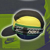 Image 2 of Neon/Green NIKE 5 panel hat (2/2),