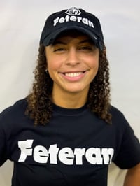Image 2 of Black/white Feteran vintage dad hat 