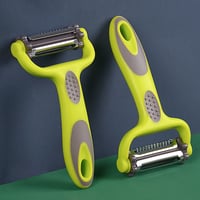 Image 1 of 3 In 1 Rotary Peeler Fruit Vegetables Cabbage Graters Salad Carrot Potato Slicer Kitchen 