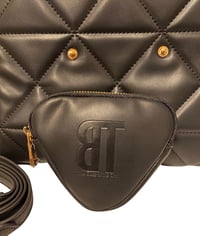 Image 3 of Black Triangle Tote & Pouch