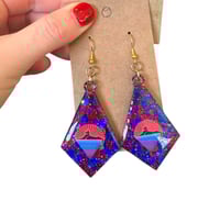 Image 2 of Custom Cats Sparkle Earrings