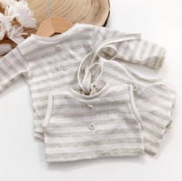 Image 2 of Photoshooting newborn boys bodysuit Robbie| stripes