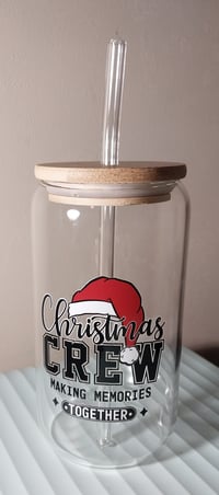 Image 5 of Christmas Crew Glass Cup   
