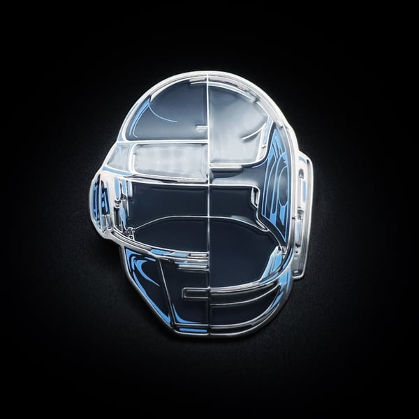 Image of R.A.M. 10 Year Anniversary Glass Helmet Pin