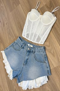 Image 1 of Lace bustier corset top 