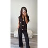 Brown Gold Button Co Ord 
