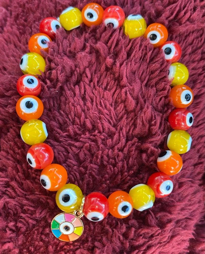 Image of Wheel Of Fortune Evil Eye Bracelet 🧿