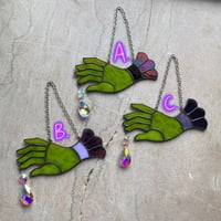 Image 3 of Zombie Victorian Hands Lime Green
