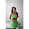 Green Side Tie Skirt and Top set